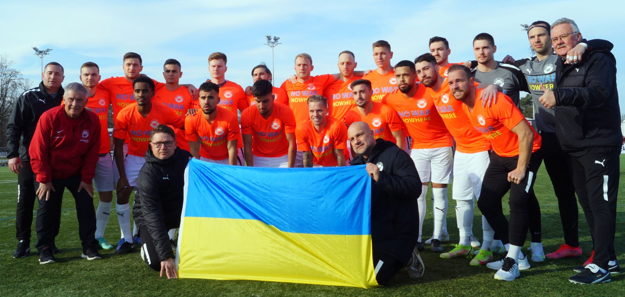 Walldorfer Fußballer setzen Zeichen gegen Ukraine-Krieg